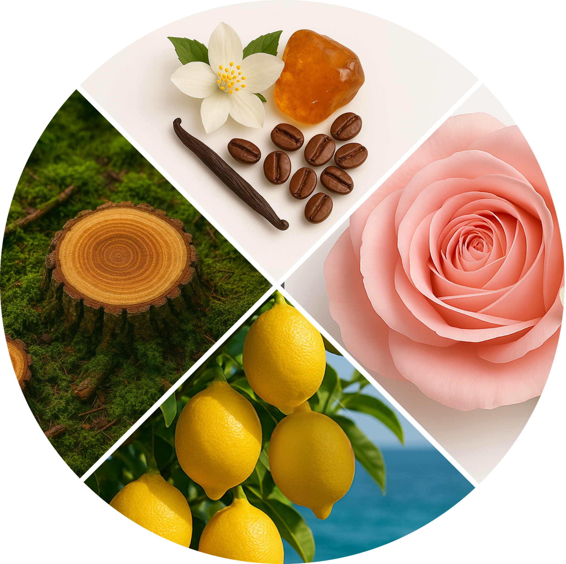 Išsirinkite kvepalų analogus LAROME su kvepalų rato pagalba.